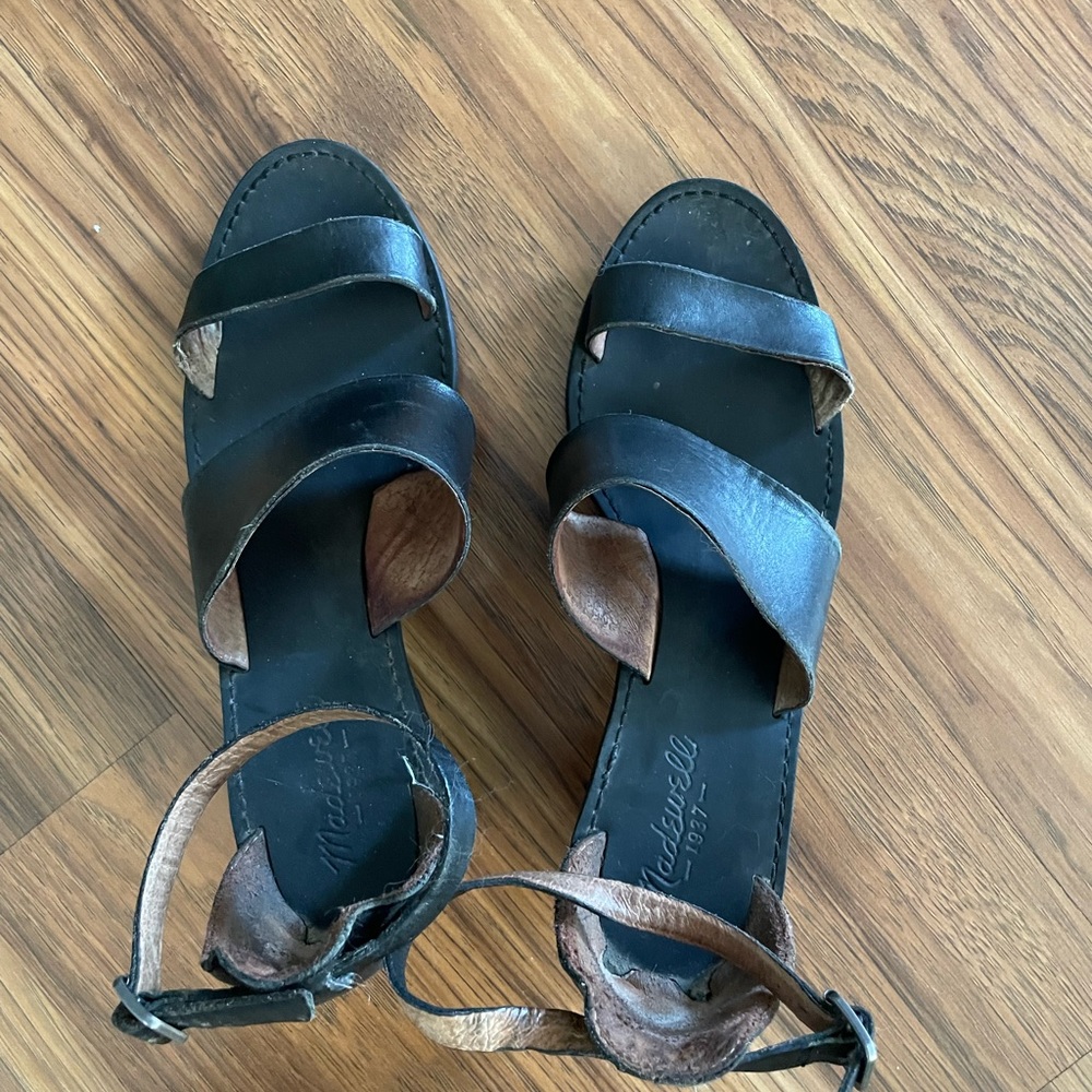 Madewell strappy leather sandals